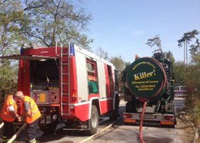 Killer bei Löscharbeiten