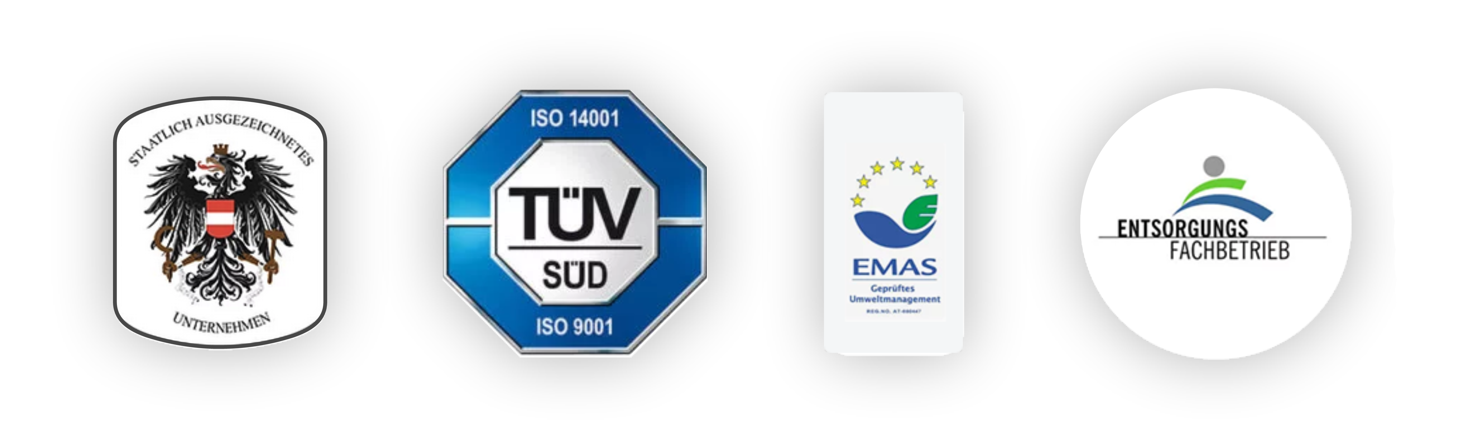 logos-killer-2026 vier Umwelt- und Qualitätszertifikate nebeneinander